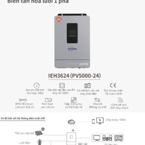Alternative view of Off-Grid Solar Inverter 3.6 KW 1 pha IEH3624（PV5000-24）
